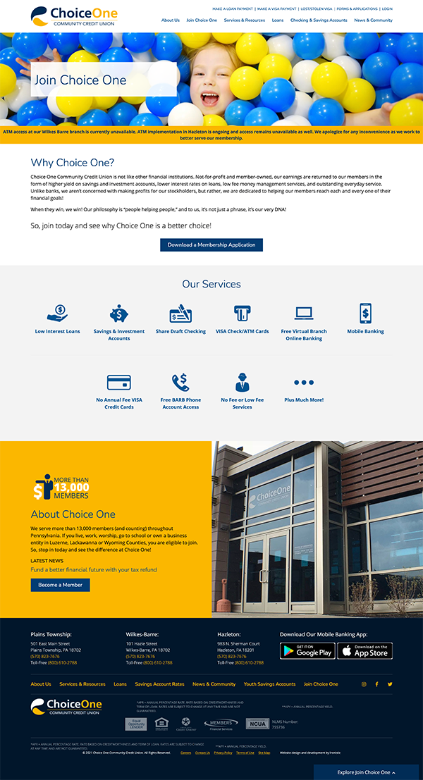 Choice One website