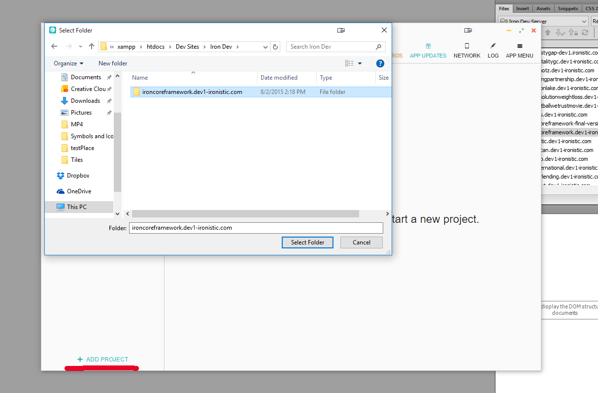 dreamweaver_preprosSetup