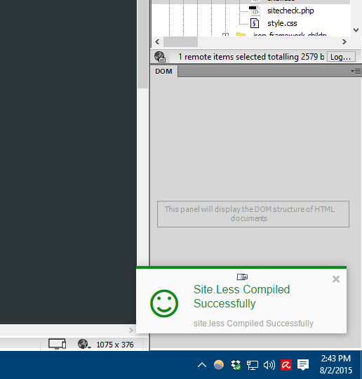 dreamweaver_preprosSuccess