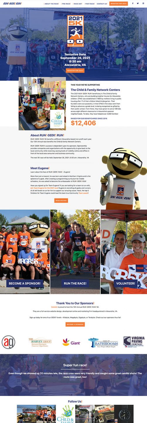 RUN! GEEK! RUN! website