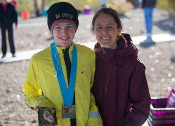 Rita Foss, Ironistic CEO and CO-Founder, with her son. 
