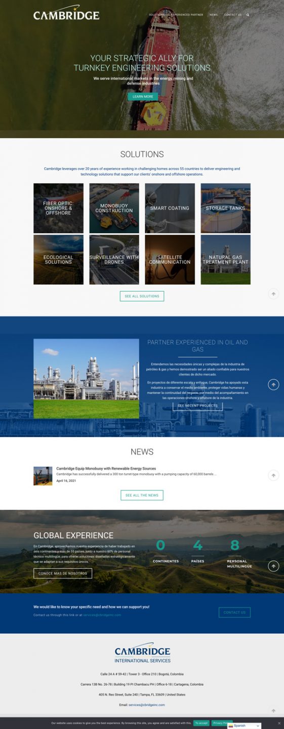 Cambridge website