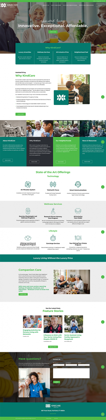 KindCare website