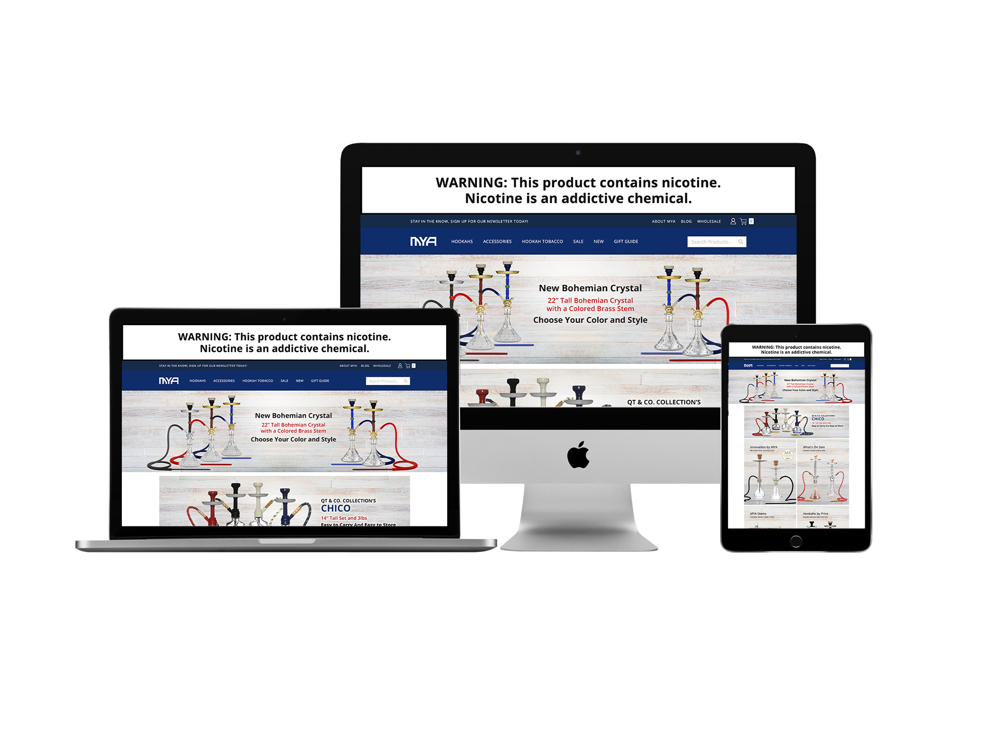 Mya Hookah website development