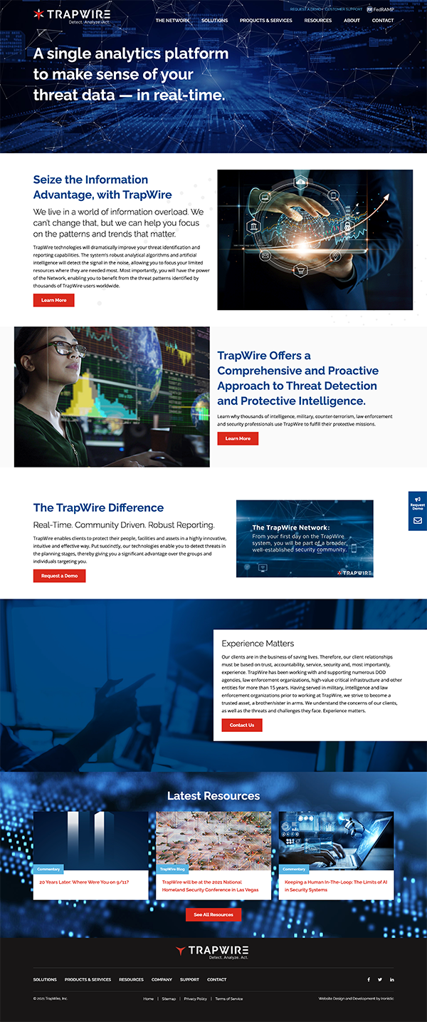 TrapWire website