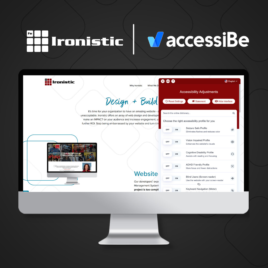 Ironistic partnership with Accessibe