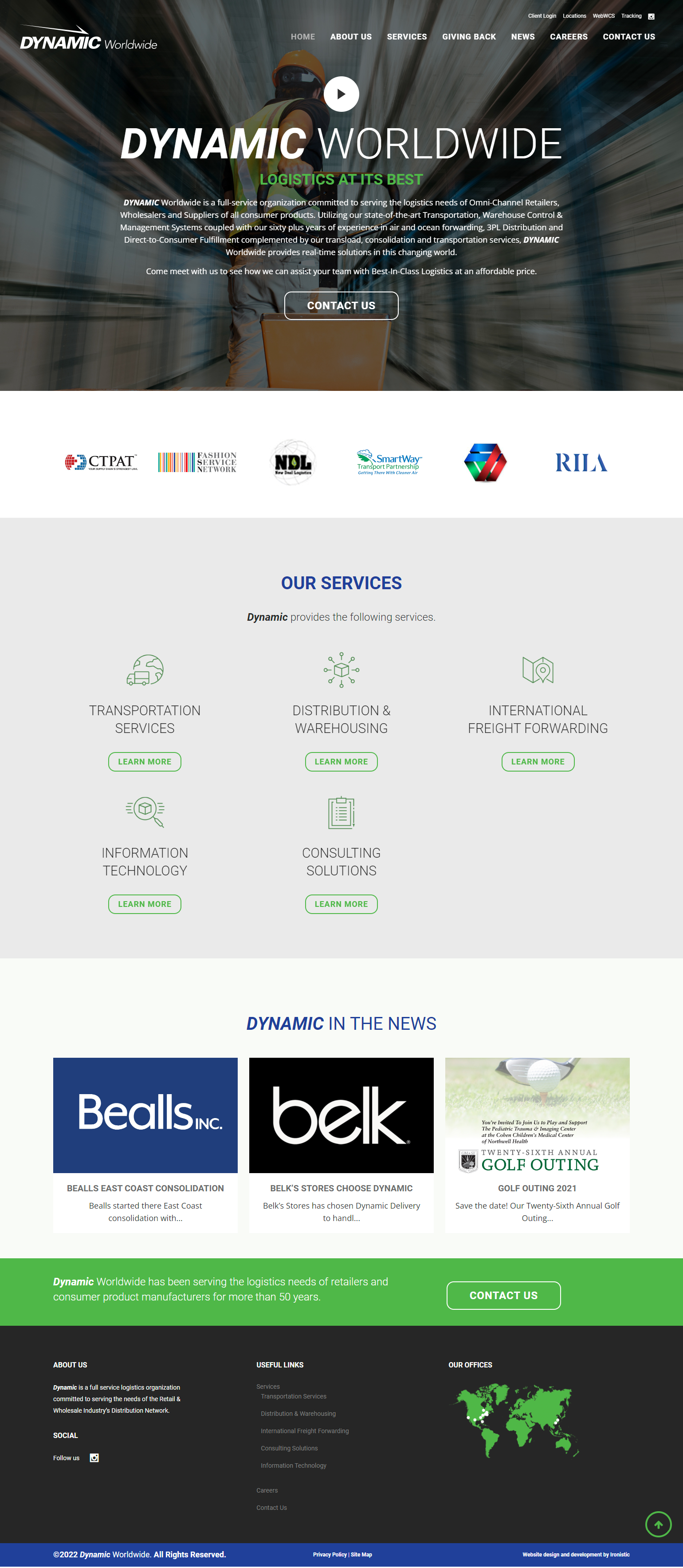 Dynamic Worldwide website