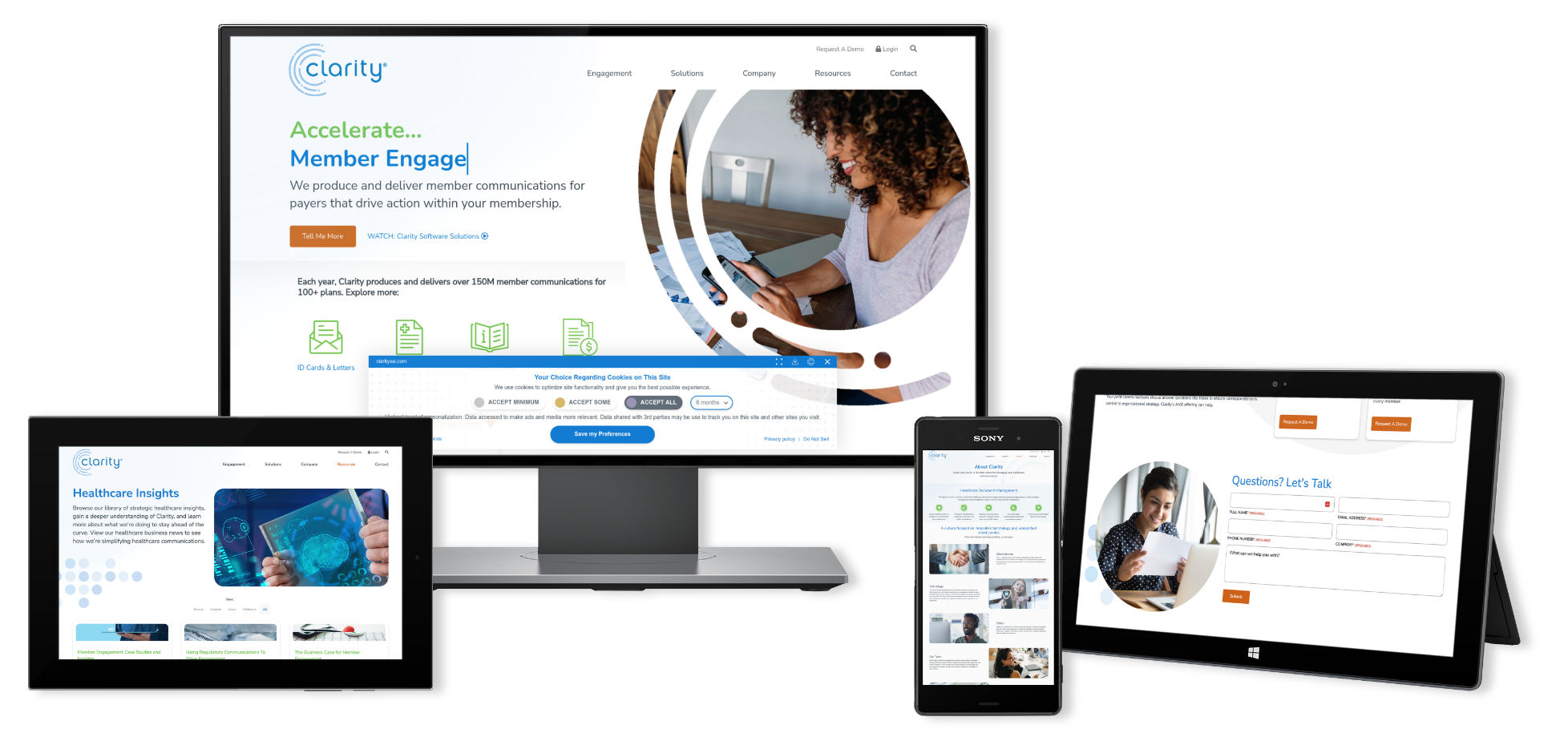 impact-clarity-devices intuitive and interactive website design