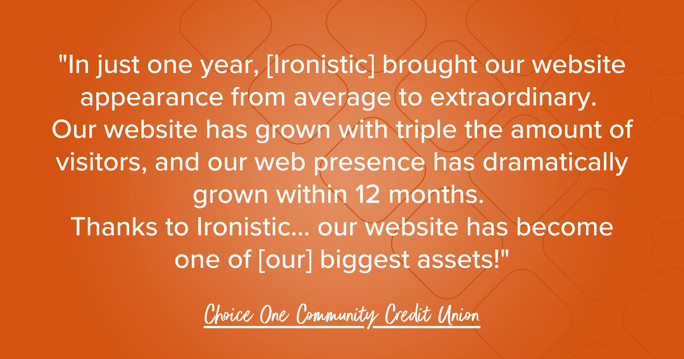 Credit union website review  - ironistic