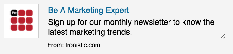 - ironistic How to advertise online on linkedin - ironistic