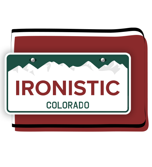 Ironistic colorado license plate graphic - ironistic