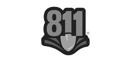 Call 811 logo, the national call-before-you-dig service