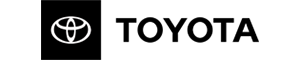 Toyota logo with emblem and bold wordmark