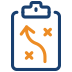 Marketing strategy playbook icon