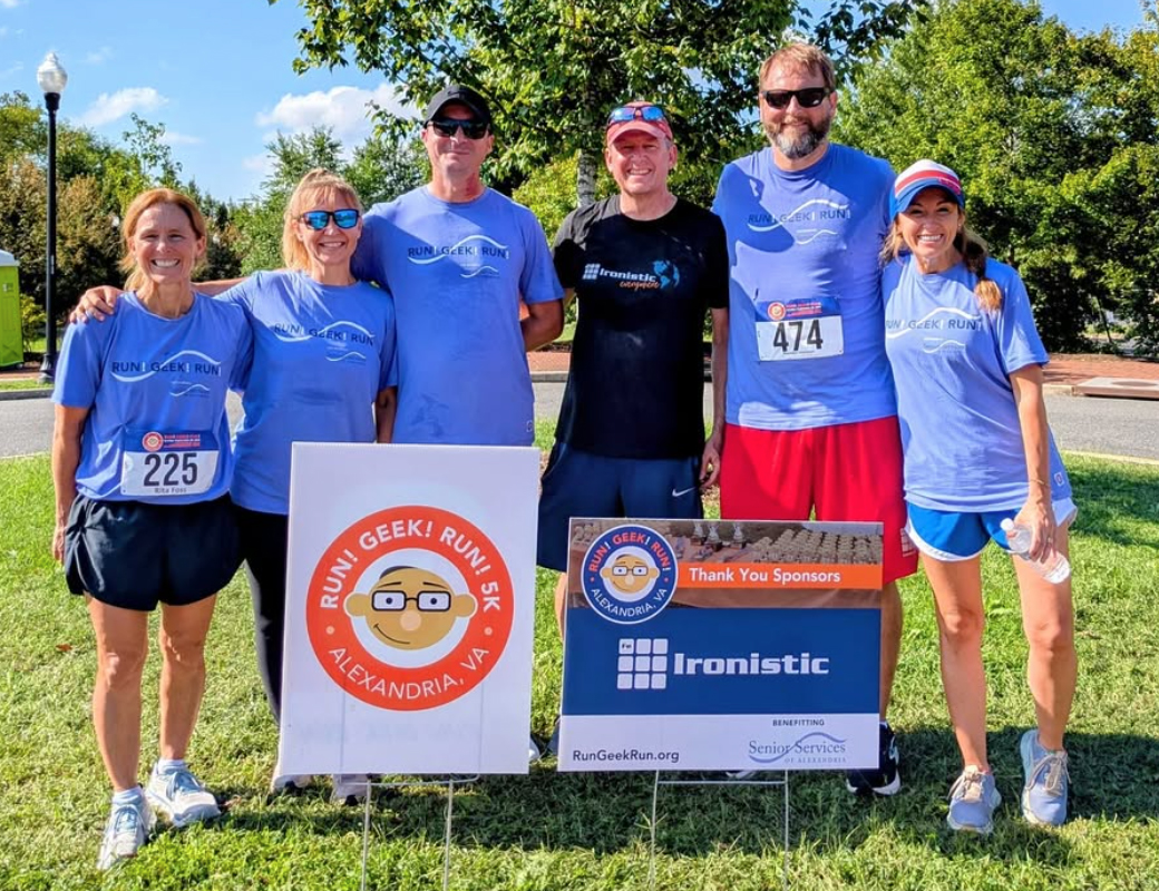 Rgr25-volunteers - ironistic Ironistic team volunteers at the run geek run 5k charity event - ironistic